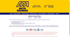 Desktop Screenshot of aaaautosalvage.com